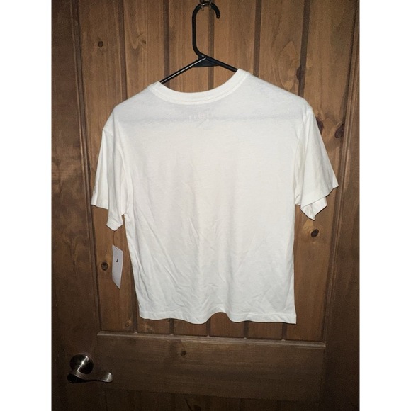 Jordan Big Girls Logo Read Boxy Short Sleeve Tee Sail Size Large - Picture 4 of 4